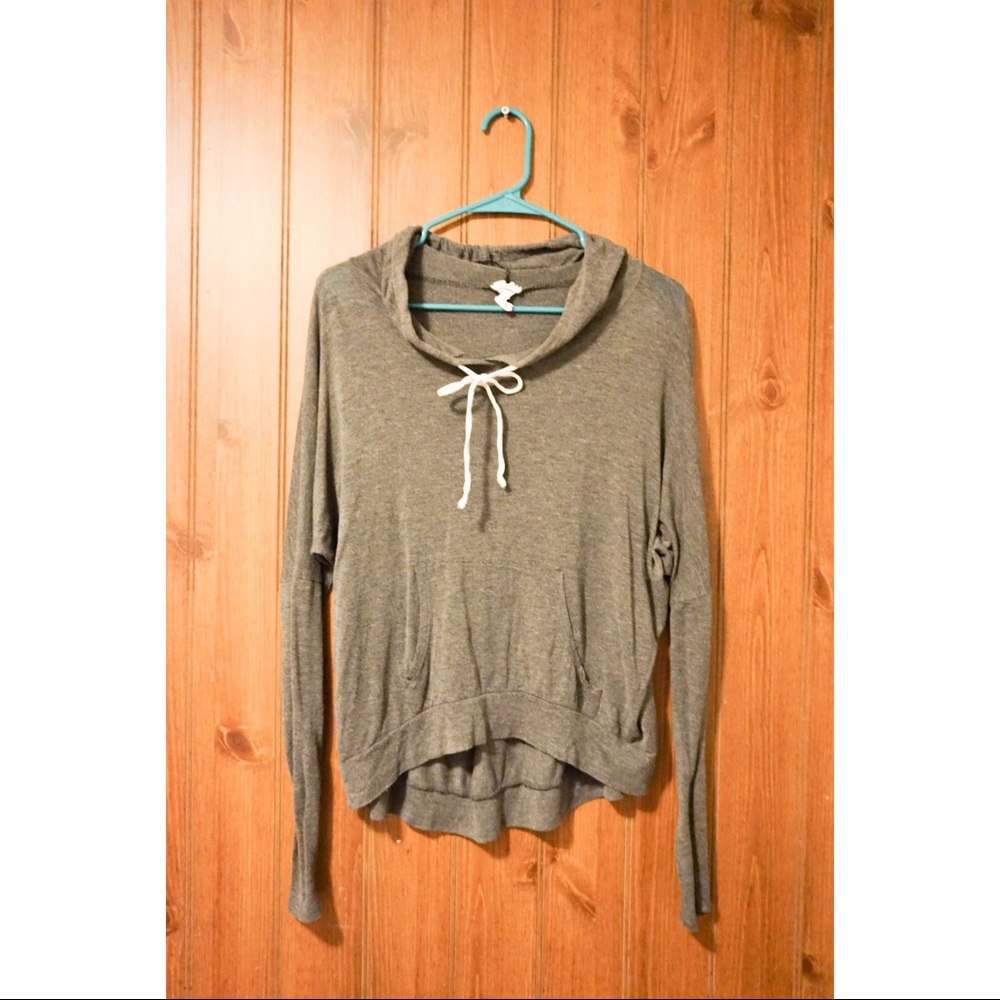 Grey lightweight pullover